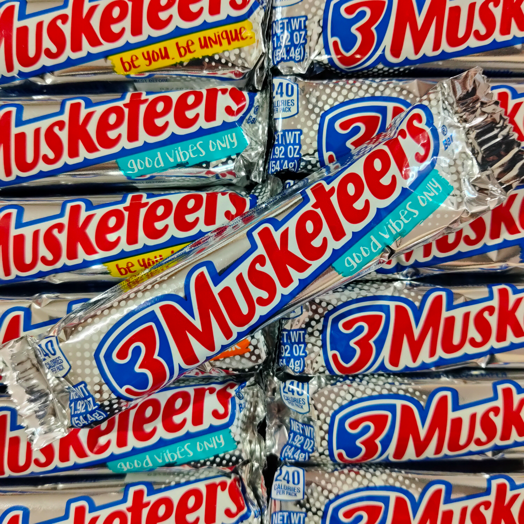 Not Specified 3 Musketeers 54g American Candy 3 Not Specified 3 Musketeers 54g American Candy