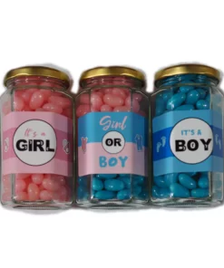 LollyShop Blue Baby Shower Jars