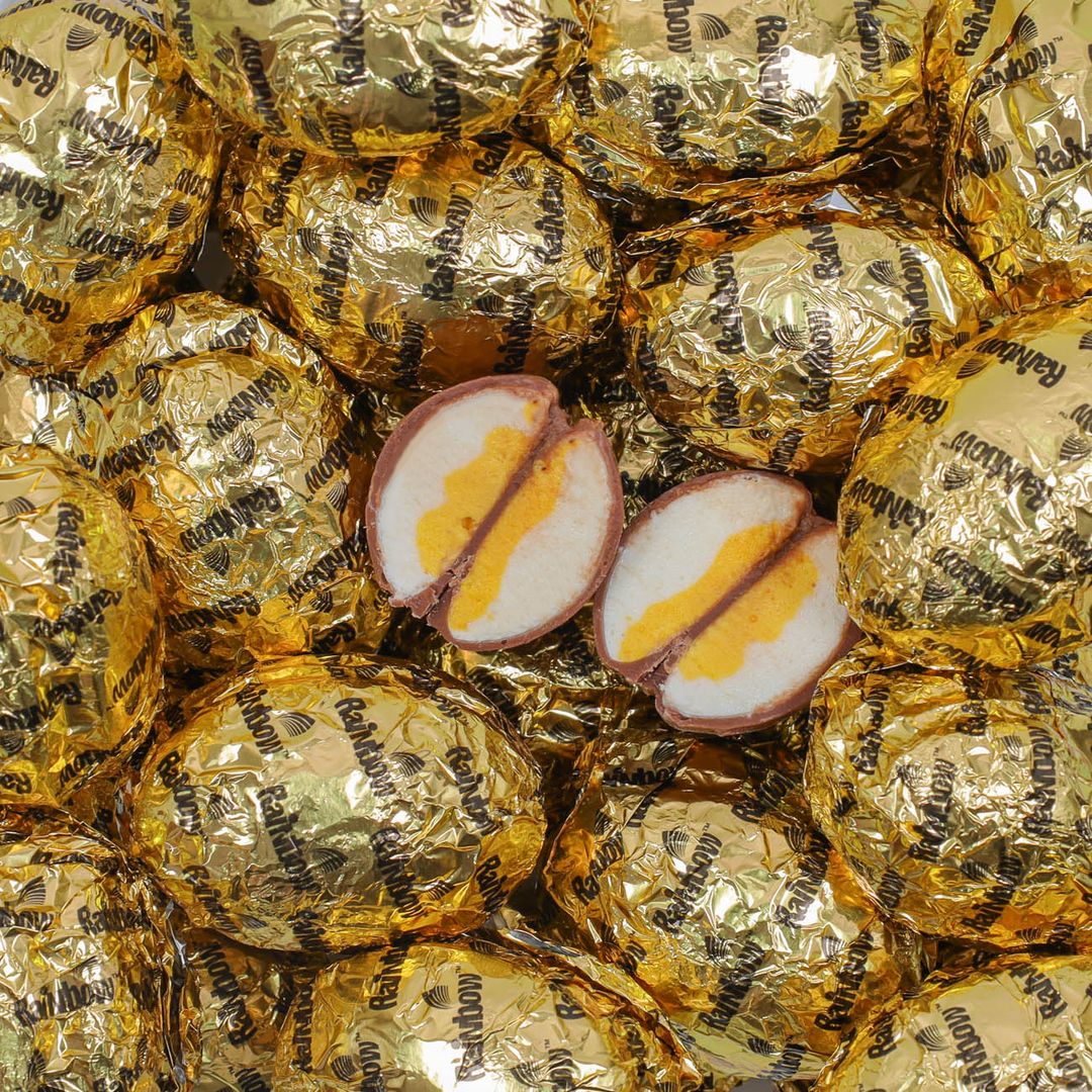 Rainbow Marshmallow Easter Egg Wrapped 3 Rainbow Marshmallow Easter Egg Wrapped