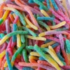 Rainbow Sour Gloworms 1kg Sours